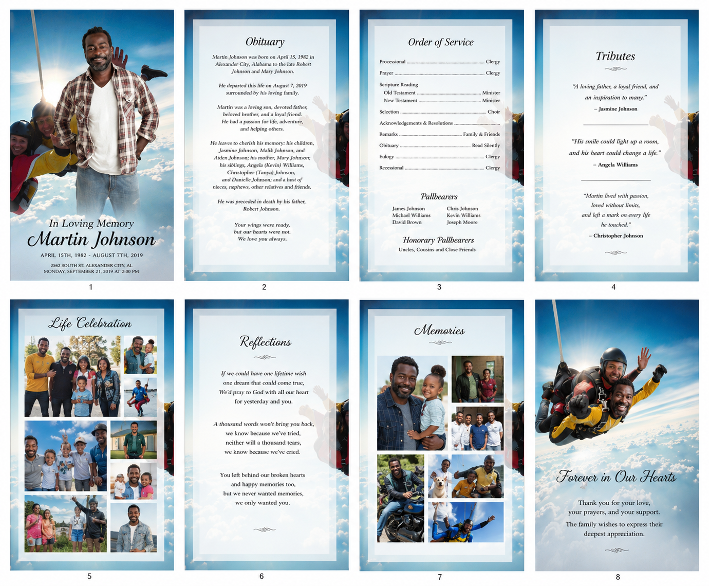 8.5" x 11" Custom Booklets | Premium Full Color Booklet Printing | Business, Event, Church, Funeral & Marketing Booklets | Fast Turnaround