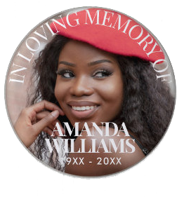 Custom Funeral Buttons with Photo | Memorial Keepsake Pins